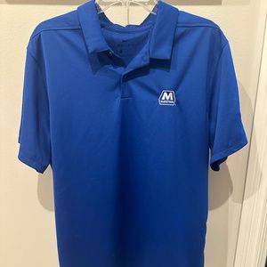 Marathon Oil Gas Station NIKE Dri-Fit Polo Golf Shirt Size Large